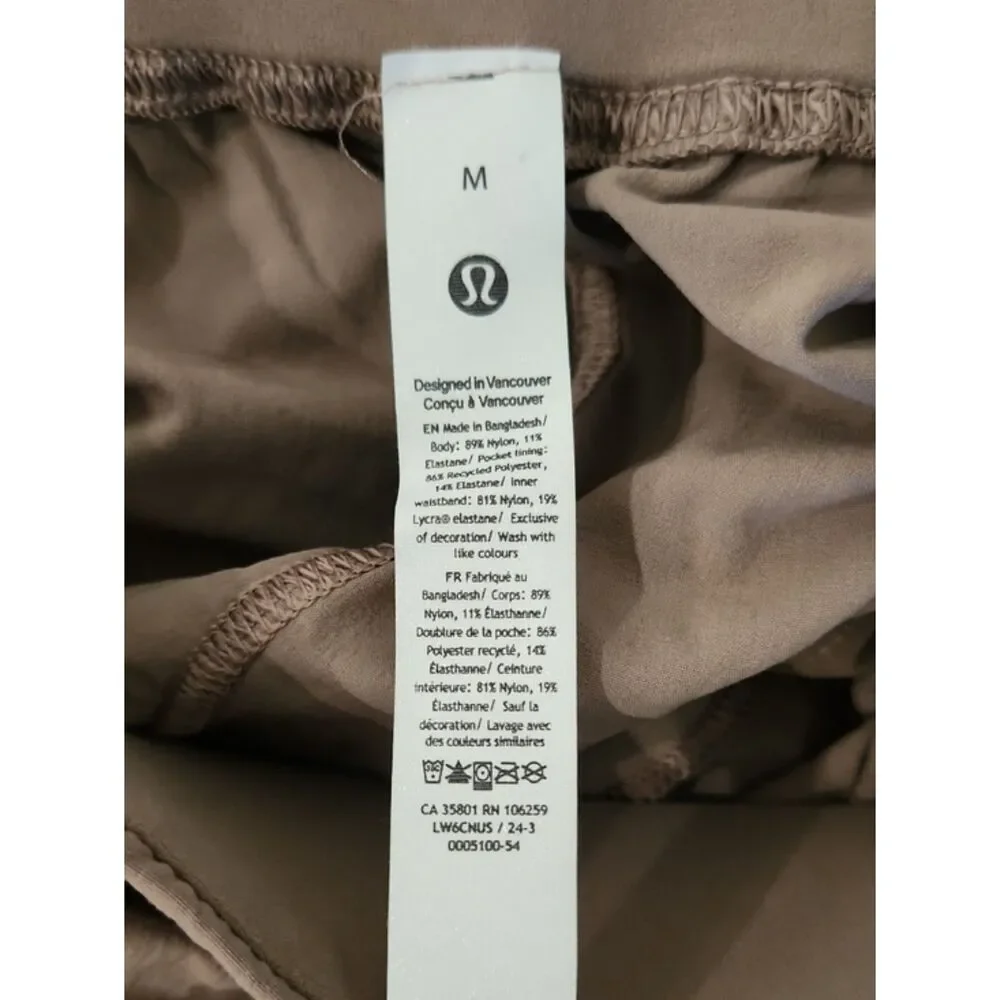 Lululemon Stretch Woven High-Rise Wide-Leg Cropped Pant, Taupetastic, Size M - Picture 7 of 10